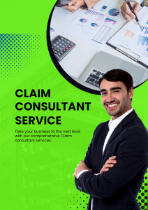 White and Black Modern Business Consultant Service Flyer